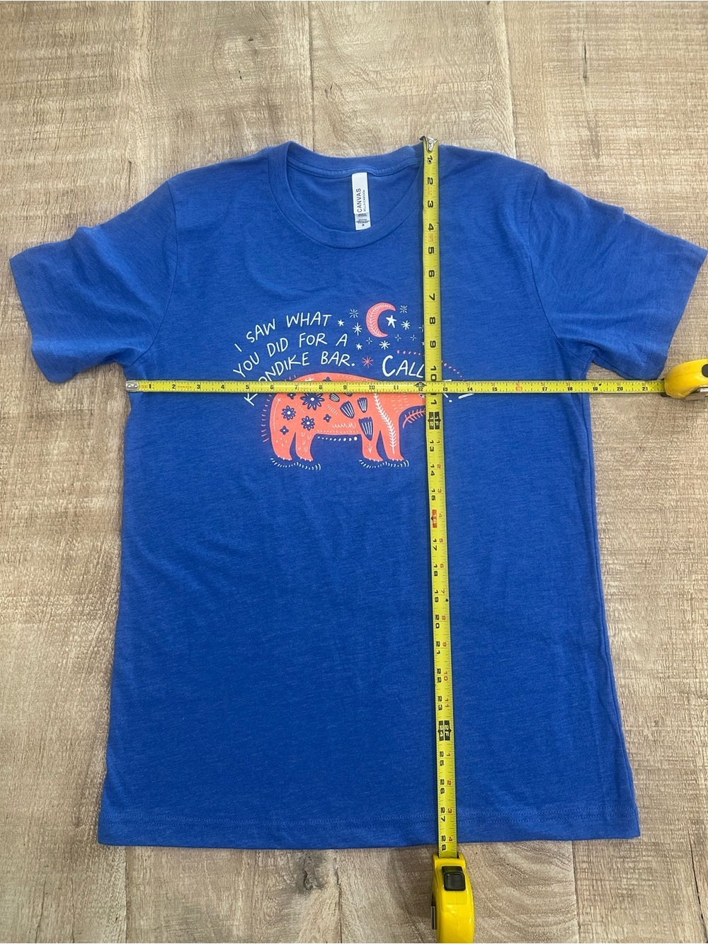 Smartass & Sass “Klondike Bar” Graphic Tee | Bella + Canvas | Heather True Royal - Picture 6 of 16